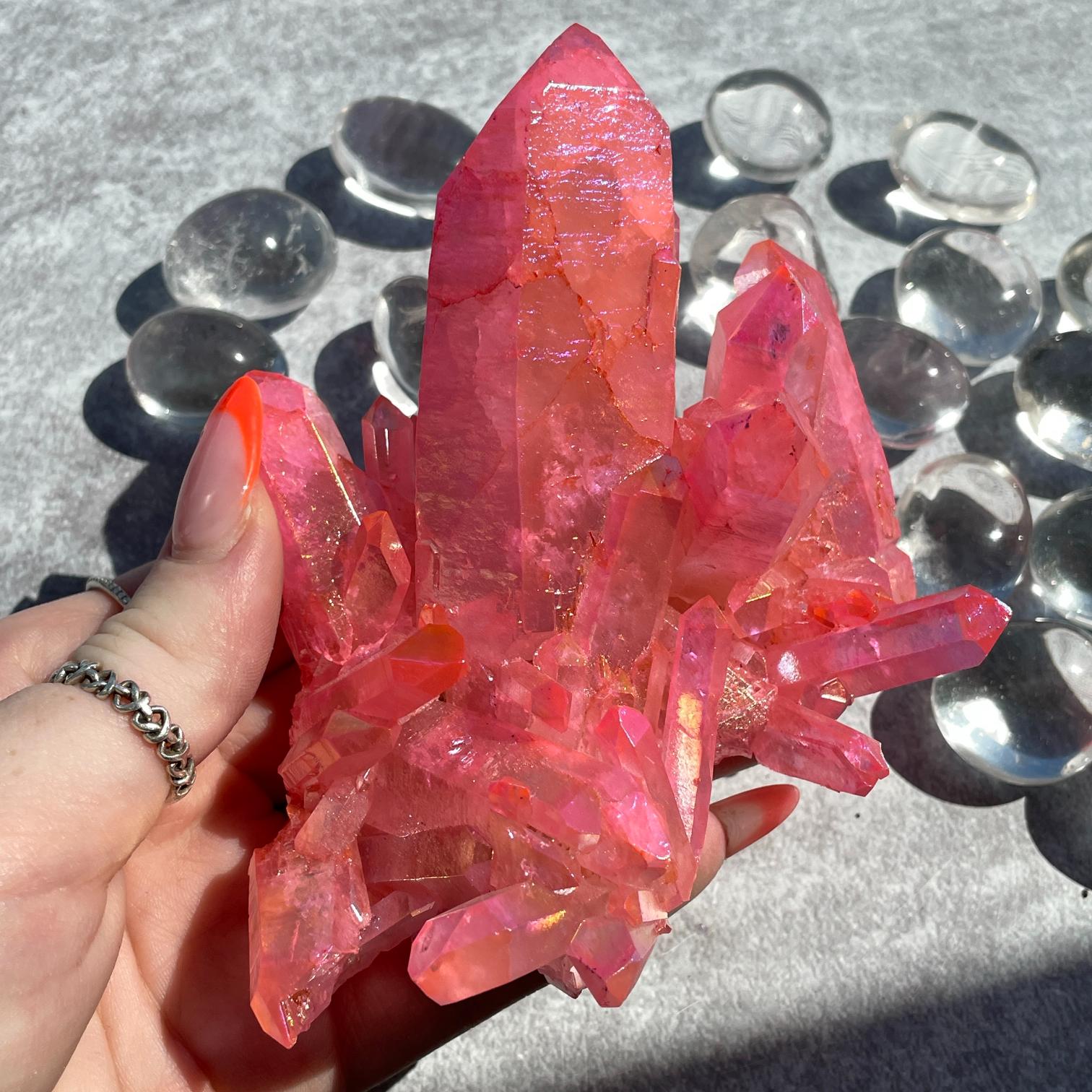 Pink Aura Cluster - 04 Pink Aura Cluster - 04